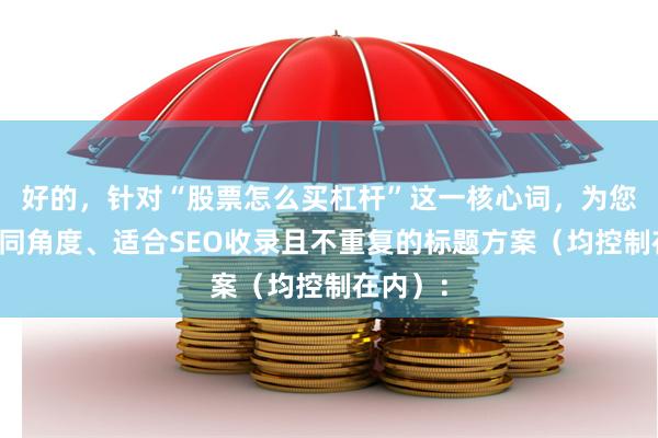 好的，针对“股票怎么买杠杆”这一核心词，为您提供不同角度、适合SEO收录且不重复的标题方案（均控制在内）：